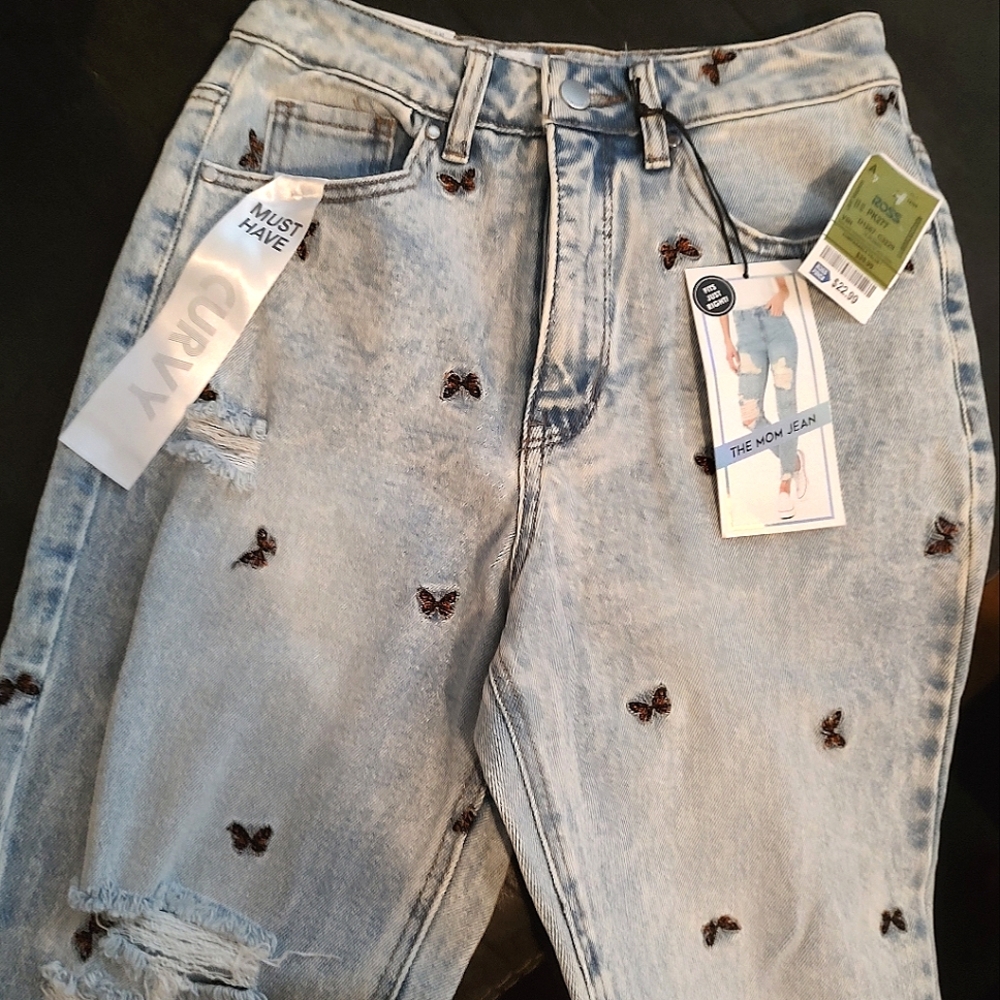 Tinseltown high rise mom jeans